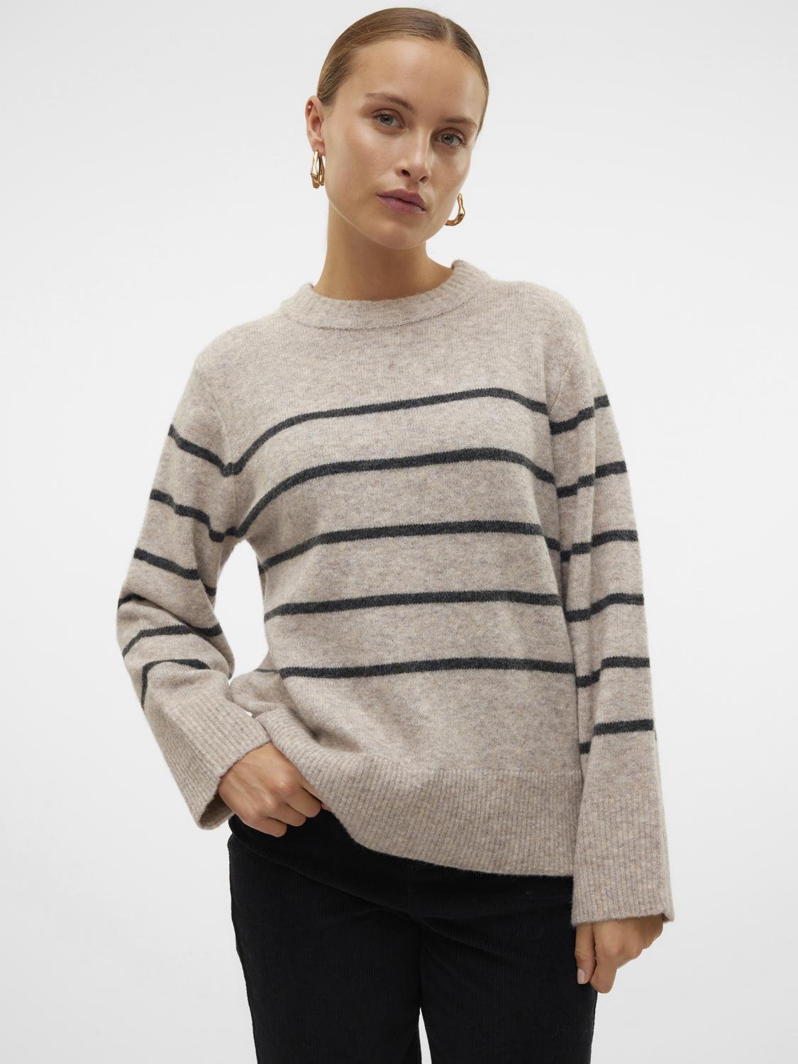 VMFLAWLESS Pullover - Silver Mink - VERO MODA & VILA Bergvik